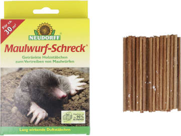 NEUDORFF Maulwurf-Schreck getränkte Holzstäbchen zum Vertreiben von Maulwürfen Schachtel NEUDORFF Maulwurf-Schreck getränkte Holzstäbchen zum Vertreiben von Maulwürfen Schachtel