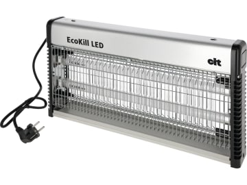 KERBL Fliegenvernichter "EcoKill LED" 2 x 7 W UVA-LED, blau, max. 150 m², Aluminiumgehäuse, 299938 KERBL Fliegenvernichter "EcoKill LED" 2 x 7 W UVA-LED, blau, max. 150 m², Aluminiumgehäuse, 299938