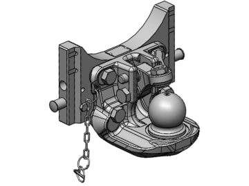 scharmüller Kugeleinsatz "K80®" mit Adapterplatte W311 zur Untenanhängung bei Weitwinkelzapfwellenbetrieb, 311/22/30 mm, schwarz, für Traktor mit Anhängebock, 03.6311.44-A02 scharmüller Kugeleinsatz "K80®" mit Adapterplatte W311 zur Untenanhängung bei Weitwinkelzapfwellenbetrieb, 311/22/30 mm, schwarz, für Traktor mit Anhängebock, 03.6311.44-A02