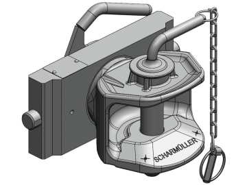 scharmüller Zugmaul Standard, manuell mit Adapterplatte W255, 255/25/32 mm, Ø Bolzen 31 mm, schwarz, für Traktor mit Anhängebock, 03.2555.01-A02 scharmüller Zugmaul Standard, manuell mit Adapterplatte W255, 255/25/32 mm, Ø Bolzen 31 mm, schwarz, für Traktor mit Anhängebock, 03.2555.01-A02