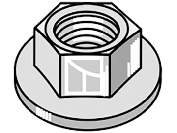 Industriehof® Sechskantmutter DIN 6927 M 12 x 1,75 - 10.9, mit Flansch, 410-1002 Industriehof® Sechskantmutter DIN 6927 M 12 x 1,75 - 10.9, mit Flansch, 410-1002