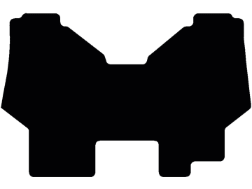 Fußmatte gekettelt, aus Velours, schwarz, für Case IH Traktor CS, ab Bj. 94 Fußmatte gekettelt, aus Velours, schwarz, für Case IH Traktor CS, ab Bj. 94
