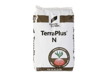 COMPO EXPERT TerraPlus® N Chloridarmer, stickstoffbetonter organisch-mineralischer NPK 12+4+6 Dünger, mit Huminsäuren und Kalium-Alginate 25 kg Sack COMPO EXPERT TerraPlus® N Chloridarmer, stickstoffbetonter organisch-mineralischer NPK 12+4+6 Dünger, mit Huminsäuren und Kalium-Alginate 25 kg Sack