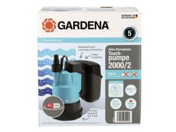 GARDENA Akku-Klarwasser-Tauchpumpe 2000/2 18V P4A ohne Akku, ohne Ladegerät Klarwasserpumpe, Wasserpumpe, Tauchpumpe 14600-66 GARDENA Akku-Klarwasser-Tauchpumpe 2000/2 18V P4A ohne Akku, ohne Ladegerät Klarwasserpumpe, Wasserpumpe, Tauchpumpe 14600-66