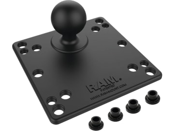 RAM® MOUNTS Basisplatte mit C-Kugel 38,1 mm/1,5", Lochbild VESA MIS-D (75 x 75 mm); VESA MIS-D (100 x 100 mm), eckig, RAM-246U RAM® MOUNTS Basisplatte mit C-Kugel 38,1 mm/1,5", Lochbild VESA MIS-D (75 x 75 mm); VESA MIS-D (100 x 100 mm), eckig, RAM-246U