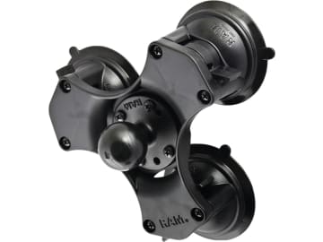 RAM® MOUNTS Saugnapf "Twist-Lock™" mit Basisplatte "Round" C-Kugel 3-fach, RAP-365-224-1U RAM® MOUNTS Saugnapf "Twist-Lock™" mit Basisplatte "Round" C-Kugel 3-fach, RAP-365-224-1U