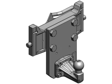 scharmüller Kugeleinsatz "ISO 50" mit Adapterplatte W335, Kuppelpunkt 10 cm tiefer, 335/22/30 mm, Fendt grau, Traktor mit Anhängebock für PKW-Anhängekupplung, 07.7335.05-A11 scharmüller Kugeleinsatz "ISO 50" mit Adapterplatte W335, Kuppelpunkt 10 cm tiefer, 335/22/30 mm, Fendt grau, Traktor mit Anhängebock für PKW-Anhängekupplung, 07.7335.05-A11