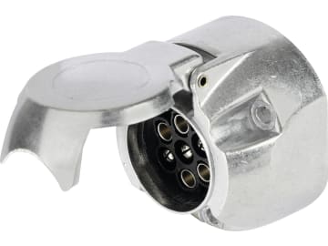 Herth + Buss Steckdose 7-polig, 6 – 12 V, Schraubanschluss, Aluminium, 51 305 120 Herth + Buss Steckdose 7-polig, 6 – 12 V, Schraubanschluss, Aluminium, 51 305 120