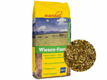 marstall® Wiesen-Fasern kaufördernde Fasern als Strukturfutter für Pferde 15 kg Sack GMO controlled (VLOG anerkannt) marstall® Wiesen-Fasern kaufördernde Fasern als Strukturfutter für Pferde 15 kg Sack GMO controlled (VLOG anerkannt)