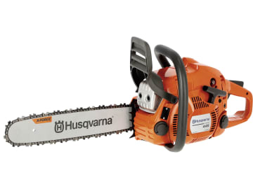 Husqvarna® Benzin-Kettensäge "445e Mark II" 2,1 kW (2,9 PS) Schienenlänge 38 cm, 9671566-75 !!betriebsbereit!! Husqvarna® Benzin-Kettensäge "445e Mark II" 2,1 kW (2,9 PS) Schienenlänge 38 cm, 9671566-75 !!betriebsbereit!!