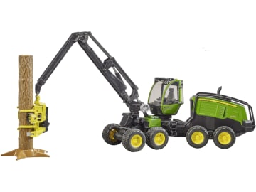 Bruder® Modell "John Deere Harvester 1270 G " mit einem Baumstamm 1:16, 02135 Bruder® Modell "John Deere Harvester 1270 G " mit einem Baumstamm 1:16, 02135
