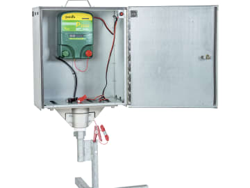 Patura Sicherheitsbox mit Verkabelung und Erdstab für Weidezaungerät 12 V, 900301 Patura Sicherheitsbox mit Verkabelung und Erdstab für Weidezaungerät 12 V, 900301