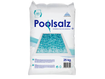 Salinen Austria POOLSALZ zur Desinfektion des Badewassers -bestens für alle Pools mit Salzelektrolyseanlagen geeignet 25 kg Sack Salinen Austria POOLSALZ zur Desinfektion des Badewassers -bestens für alle Pools mit Salzelektrolyseanlagen geeignet 25 kg Sack