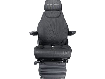 BLACK STAR Traktorsitz "BS 1237 A" mit langer Rückenlehne und Kopfstütze, luftgefedert, Stoff Black Matrix, schwarz BLACK STAR Traktorsitz "BS 1237 A" mit langer Rückenlehne und Kopfstütze, luftgefedert, Stoff Black Matrix, schwarz