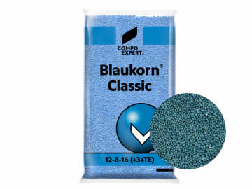 COMPO EXPERT Blaukorn® classic chloridarmer NPK 12+8+16 mit Magnesium, Schwefel und wichtigen Spurennährstoffen 25 kg Sack COMPO EXPERT Blaukorn® classic chloridarmer NPK 12+8+16 mit Magnesium, Schwefel und wichtigen Spurennährstoffen 25 kg Sack