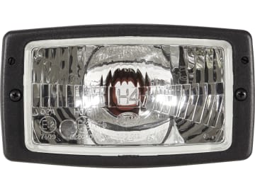 Hella® Hauptscheinwerfer links/rechts, Halogen H4, 12 V; 24 V, eckig, 1AD 996 018-651 Hella® Hauptscheinwerfer links/rechts, Halogen H4, 12 V; 24 V, eckig, 1AD 996 018-651