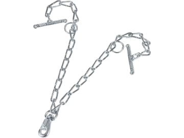 KERBL Kettenteil 6 x 700 mm zweiteilig für Rinderanbindung, zweiteilig, mit Karabiner und Knebel, 12505 KERBL Kettenteil 6 x 700 mm zweiteilig für Rinderanbindung, zweiteilig, mit Karabiner und Knebel, 12505