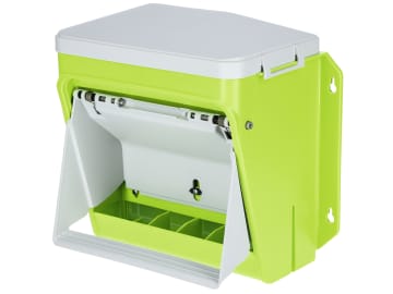 SmartCoop Futterautomat 7,5 kg Kunststoff, grün; grau mit Trittklappe, 70660 SmartCoop Futterautomat 7,5 kg Kunststoff, grün; grau mit Trittklappe, 70660