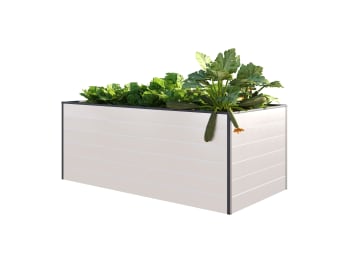 OKAY Aluminium Hochbeet natur 200 x 100 x 77 cm, max. Füllhöhe 1.300 Liter, Hochbeet Garten OKAY Aluminium Hochbeet natur 200 x 100 x 77 cm, max. Füllhöhe 1.300 Liter, Hochbeet Garten