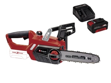 EINHELL Power X-Change Akku-Kettensäge GE-LC 18/25 Li-Solo inkl. Starter Kit (4,0 Ah Akku + Schnelladegerät) EINHELL Power X-Change Akku-Kettensäge GE-LC 18/25 Li-Solo inkl. Starter Kit (4,0 Ah Akku + Schnelladegerät)