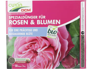 CUXIN DCM FÜR ROSEN & BLUMEN organischer NPK 7+7+10 für prächtige und ausdauernde Blüte - MINIGRAN® 3 kg Schachtel CUXIN DCM FÜR ROSEN & BLUMEN organischer NPK 7+7+10 für prächtige und ausdauernde Blüte - MINIGRAN® 3 kg Schachtel