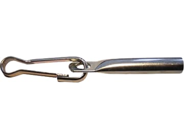 Seilendverschluss mit Simplexhaken Länge 120 mm, für für Planenseil Ø 8 mm, Stahl verzinkt Seilendverschluss mit Simplexhaken Länge 120 mm, für für Planenseil Ø 8 mm, Stahl verzinkt