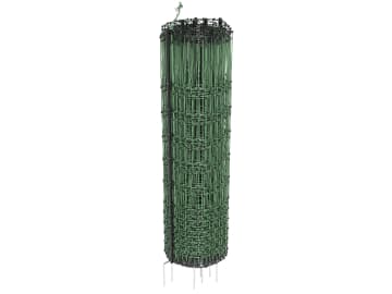 GALLUTEC Geflügelzaun "PoultryNet" 112 cm/50 m, grün, mit Doppelspitze, nicht stromführend, 292218 GALLUTEC Geflügelzaun "PoultryNet" 112 cm/50 m, grün, mit Doppelspitze, nicht stromführend, 292218