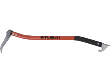 Stubai Handsappie Stiel Aluminium, geschweift, Haltegummi, Abgleitschutz 900 mm, geschliffene Spitze, gezahnt Stubai Handsappie Stiel Aluminium, geschweift, Haltegummi, Abgleitschutz 900 mm, geschliffene Spitze, gezahnt