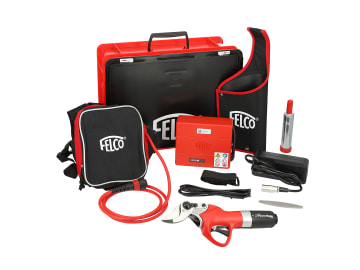 FELCO Elektrische Akku Baum-, Reb- und Astschere 812+ Kit mit kompakter Batterie und PowerPack, extra lange Akkulaufzeit FELCO Elektrische Akku Baum-, Reb- und Astschere 812+ Kit mit kompakter Batterie und PowerPack, extra lange Akkulaufzeit