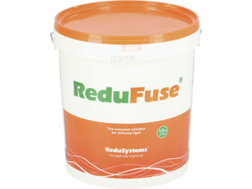 ReduSystems Redufuse Schattiermittel für Glasgewächshäuser, sorgt für optimales Wachstum durch gleichmäßige Lichtverteilung 15 kg Eimer ReduSystems Redufuse Schattiermittel für Glasgewächshäuser, sorgt für optimales Wachstum durch gleichmäßige Lichtverteilung 15 kg Eimer