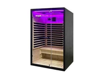 HOME DELUXE Infrarotkabine NERO 120 x 105 cm mit Radio; für 2 Pers, mit eleganter Glasfront HOME DELUXE Infrarotkabine NERO 120 x 105 cm mit Radio; für 2 Pers, mit eleganter Glasfront