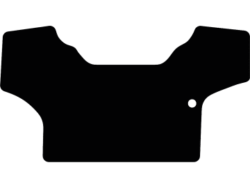 Fußmatte gekettelt, aus Velours, schwarz, für Same Traktor Dorado Natural, ab Bj. 19 Fußmatte gekettelt, aus Velours, schwarz, für Same Traktor Dorado Natural, ab Bj. 19