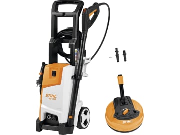 STIHL Hochdruckreiniger "RE 100" mit Flächenreiniger, Rotordüse und Sprühset, 4950 012 4500 + 4910 500 3902 STIHL Hochdruckreiniger "RE 100" mit Flächenreiniger, Rotordüse und Sprühset, 4950 012 4500 + 4910 500 3902