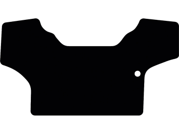 Fußmatte gekettelt, aus Velours, schwarz, für Lamborghini Traktor Spire Trend, ab Bj. 19 Fußmatte gekettelt, aus Velours, schwarz, für Lamborghini Traktor Spire Trend, ab Bj. 19