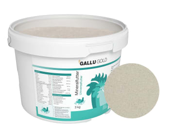 GALLUGOLD Mineralfutter für Legehennen für Geflügel Granulat 3 kg Eimer GALLUGOLD Mineralfutter für Legehennen für Geflügel Granulat 3 kg Eimer