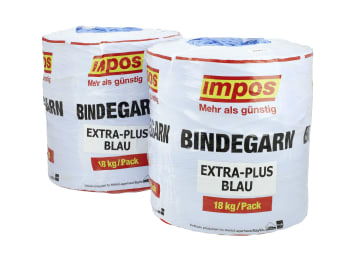 Impos 150 extra-plus blau 2 Spulen à 9 kg Pressengarn für Hochdruck- und Rundballen, Heu- und Silageballen Impos 150 extra-plus blau 2 Spulen à 9 kg Pressengarn für Hochdruck- und Rundballen, Heu- und Silageballen
