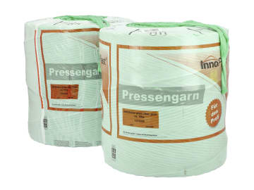 InnoPlast® 2600 Pressengarn grün 2 Spulen à 9,3 kg für den besonderen Anspruch, hoch UV-stabilisiert InnoPlast® 2600 Pressengarn grün 2 Spulen à 9,3 kg für den besonderen Anspruch, hoch UV-stabilisiert