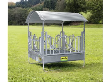 Patura Heuraufe "Profi" L x B innen: 2,00 x 2,05 m, 8 Fressplätze mit Schwedenfressgitter, für ausgewachsene, großrahmige Rinder, 303570 Patura Heuraufe "Profi" L x B innen: 2,00 x 2,05 m, 8 Fressplätze mit Schwedenfressgitter, für ausgewachsene, großrahmige Rinder, 303570