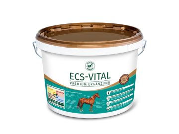 Atcom ECS-Vital zur Mineralstoffversorgung von Pferden mit empfindlichem Stoffwechsel Pellet 5 kg Eimer Atcom ECS-Vital zur Mineralstoffversorgung von Pferden mit empfindlichem Stoffwechsel Pellet 5 kg Eimer