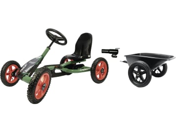 Berg Go-Kart "Buddy" mit Anhänger, Anhängekupplung, verstellbarem Lenkrad und 3-fach verstellbarem Fahrersitz , 24.21.54.00 Berg Go-Kart "Buddy" mit Anhänger, Anhängekupplung, verstellbarem Lenkrad und 3-fach verstellbarem Fahrersitz , 24.21.54.00
