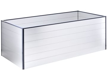 OKAY Aluminium Hochbeet natur 200 x 100 x 77 cm, max. Füllhöhe 1.300 Liter, Hochbeet Garten 200 x 100 x 77 cm OKAY Aluminium Hochbeet natur 200 x 100 x 77 cm, max. Füllhöhe 1.300 Liter, Hochbeet Garten 200 x 100 x 77 cm