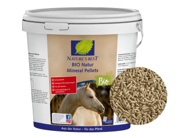 NATURE´S BEST Natur Mineral Pellets für Ökobetriebe geeignetes Mineralfutter für Pferde zur Optimierung der Ration 10 kg Eimer NATURE´S BEST Natur Mineral Pellets für Ökobetriebe geeignetes Mineralfutter für Pferde zur Optimierung der Ration 10 kg Eimer