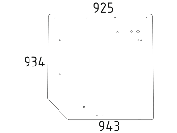 Heckscheibe, grün, für Claas Serie Ares RX, Serie Ares RZ, Serie Atles-Kabine Ares, Atles Heckscheibe, grün, für Claas Serie Ares RX, Serie Ares RZ, Serie Atles-Kabine Ares, Atles