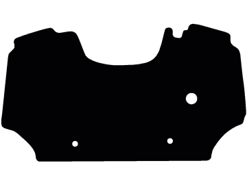 Fußmatte gekettelt, aus Velours, schwarz, für Lamborghini Traktor Serie R2, mit elektronischem Gaspedal Fußmatte gekettelt, aus Velours, schwarz, für Lamborghini Traktor Serie R2, mit elektronischem Gaspedal