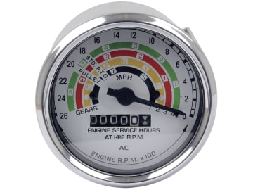 Traktormeter Ø 74/80 mm, 0 bis 25 mile/h, linksdrehend, für Fordson Dexta, Super Dexta, Super Major Traktormeter Ø 74/80 mm, 0 bis 25 mile/h, linksdrehend, für Fordson Dexta, Super Dexta, Super Major
