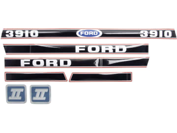 Aufklebersatz "Ford 3910 Force II" ab Bj. 86 für Ford New Holland, Vergl. Nr. Ford New Holland: 83953030 Aufklebersatz "Ford 3910 Force II" ab Bj. 86 für Ford New Holland, Vergl. Nr. Ford New Holland: 83953030