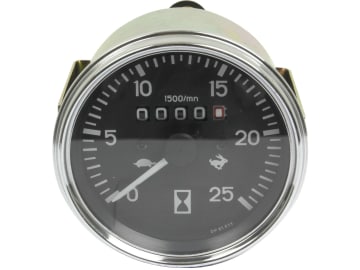 Traktormeter Ø 79/89 mm, 0 bis 25 km/h, linksdrehend, für Landini 5830, Massey Ferguson 158, 240, 253, 260, 265, 275, 285, 290, 298, 560, 565, 575, 590, 592, 595, 50 E, 50 EX, 375 E, 390 E Traktormeter Ø 79/89 mm, 0 bis 25 km/h, linksdrehend, für Landini 5830, Massey Ferguson 158, 240, 253, 260, 265, 275, 285, 290, 298, 560, 565, 575, 590, 592, 595, 50 E, 50 EX, 375 E, 390 E