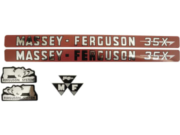 Aufklebersatz "MF 35x" für Massey Ferguson, Vergl. Nr. Massey Ferguson: 3406971M91 Aufklebersatz "MF 35x" für Massey Ferguson, Vergl. Nr. Massey Ferguson: 3406971M91