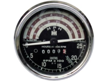 Traktormeter "Smith" Ø 74/80 mm, 0 bis 25 mile/h, für Case IH 374, 384, 444 Traktormeter "Smith" Ø 74/80 mm, 0 bis 25 mile/h, für Case IH 374, 384, 444