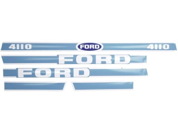Aufklebersatz "Ford 4110" für Ford New Holland, Vergl. Nr. Ford New Holland: 83928790 Aufklebersatz "Ford 4110" für Ford New Holland, Vergl. Nr. Ford New Holland: 83928790